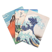 Set 3 cuadernos A5 La Gran Ola de Kanagawa Hokusai